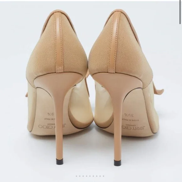 Jimmy Choo Tan Pointed Toe Heels - Picture 2 of 15